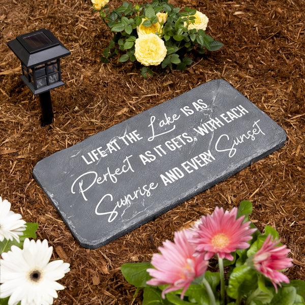 Pavilion Gift Company Life At The Lake 16" X 7.75" Garden Stone