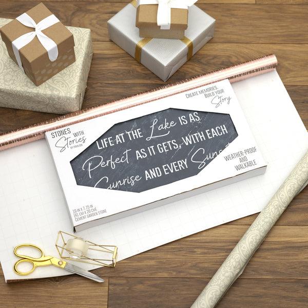 Pavilion Gift Company Life At The Lake 16" X 7.75" Garden Stone
