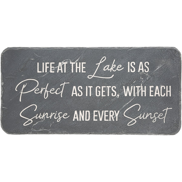 pavilion gift company Life at the Lake 16" x 7.75" Garden Stone