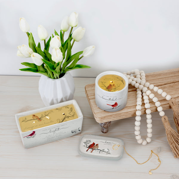 Pavilion Gift Company Light Remains 12 Oz - 100% Soy Wax Reveal Triple Wick Candle Scent: Tranquility