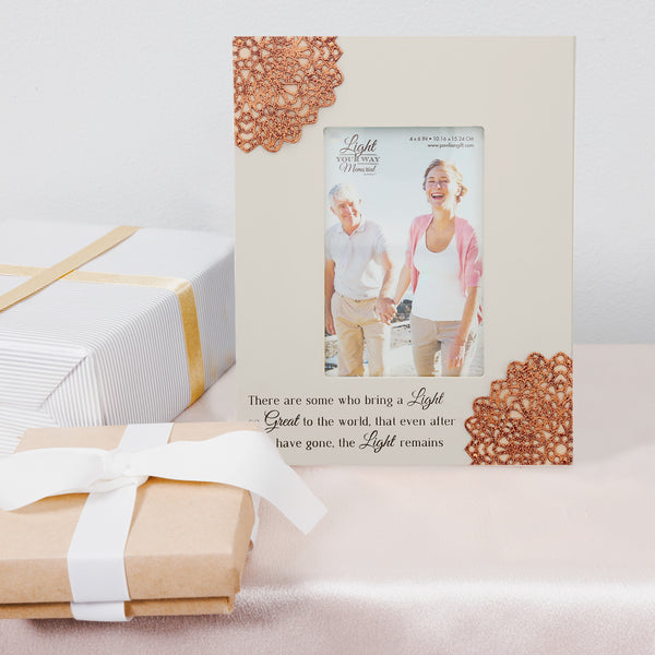Pavilion Gift Company Light Remains 7.5" X 9.5" Frame (Holds 4" X 6" Photo)