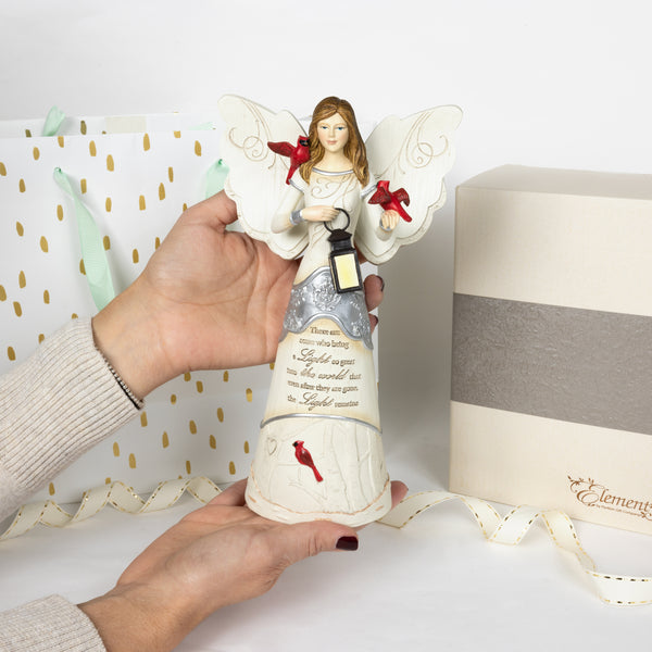 Pavilion Gift Company Light Remains 9" Angel Holding Lantern