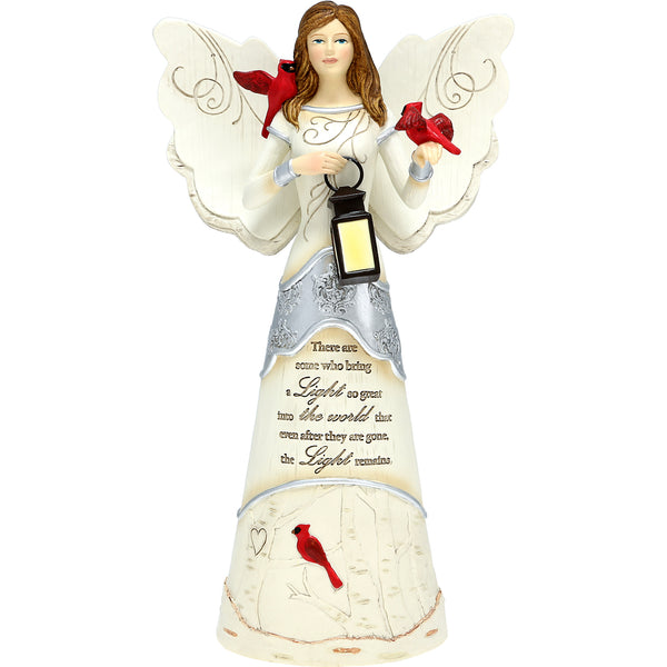pavilion gift company Light Remains 9" Angel Holding Lantern