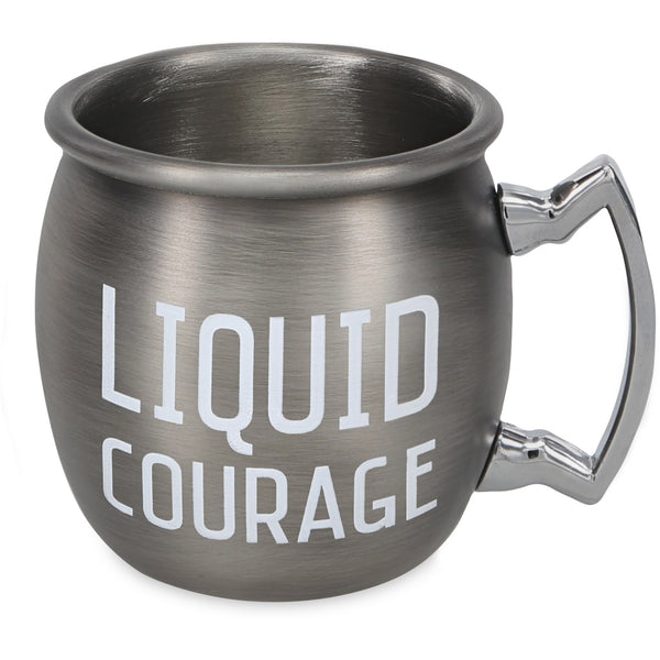 pavilion gift company Liquid Courage 2 oz Stainless Steel Moscow Mule Shot