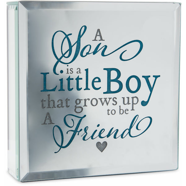 Pavilion Gift Company Little Boy 6" Lit-Mirrored Plaque