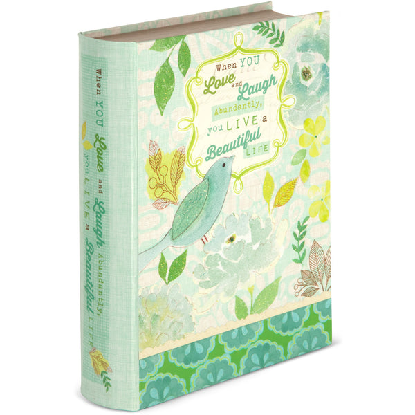 pavilion gift company Live Laugh Love 6.5" x 2" x 8.5" Musical Book Box