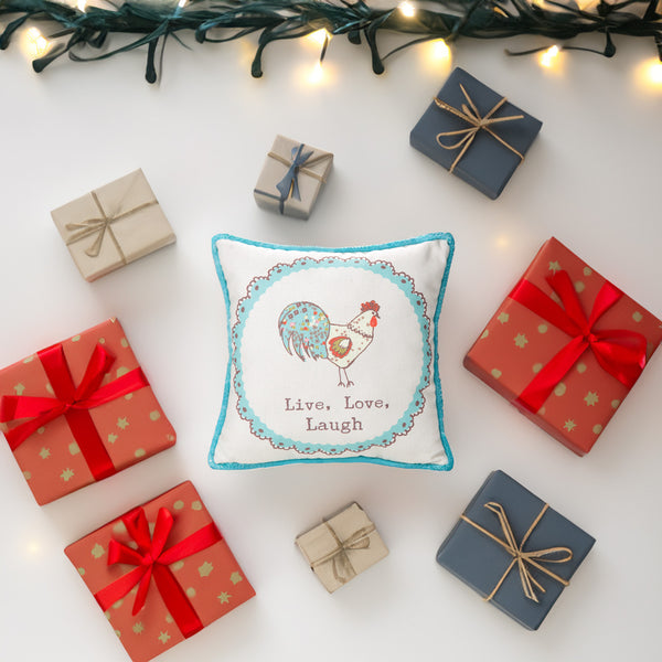 Pavilion Gift Company Live Love Laugh 12" X 12" Canvas Pillow