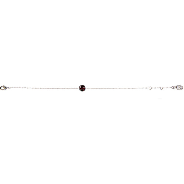 Pavilion Gift Company Liza Birthstone January Garnet 6.5"-7.625" Crystal Bracelet Made From Austrian Crystals