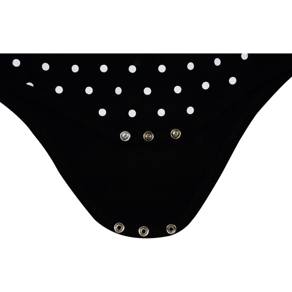 Pavilion Gift Company Look Too Good 6-12 Months Teal & Black Romper With Headband