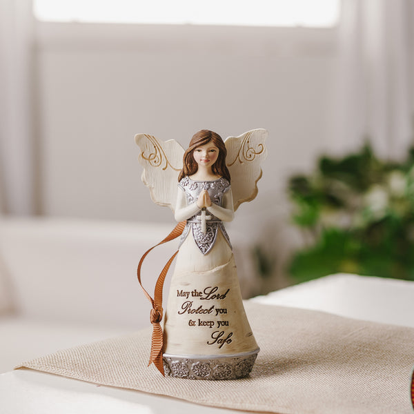 Pavilion Gift Company Lord Protect 4.5" Angel Ornament