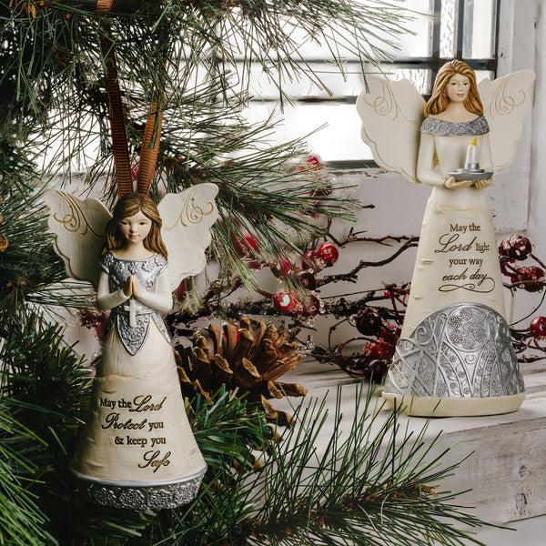 Pavilion Gift Company Lord Protect 4.5" Angel Ornament