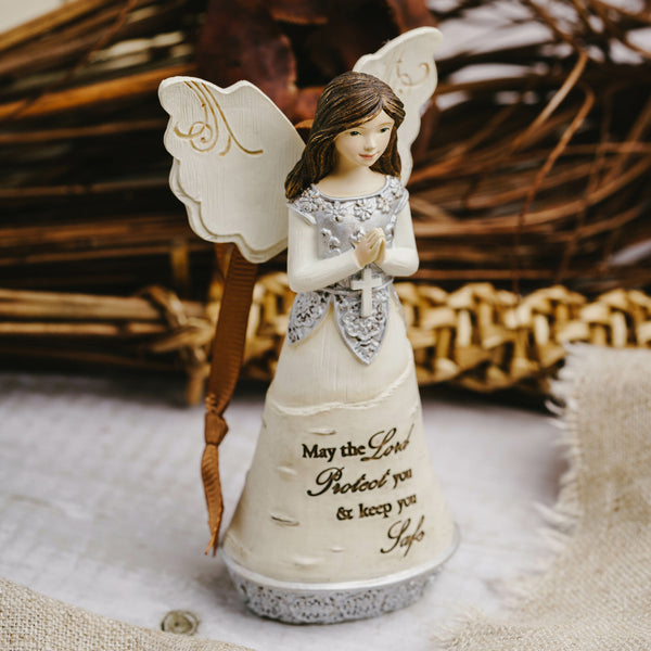 Pavilion Gift Company Lord Protect 4.5" Angel Ornament