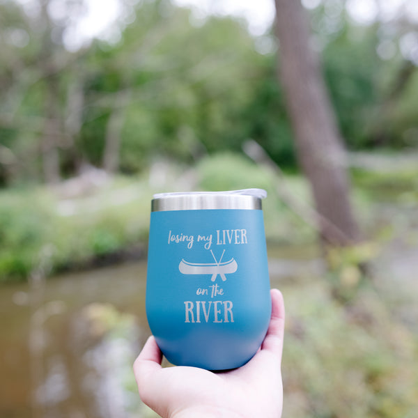 Pavilion Gift Company Losing My Liver 12 Oz Stemless Travel Tumbler