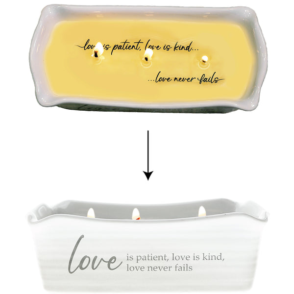 pavilion gift company Love 12 oz - 100% Soy Wax Reveal Triple Wick Candle Scent: Tranquility