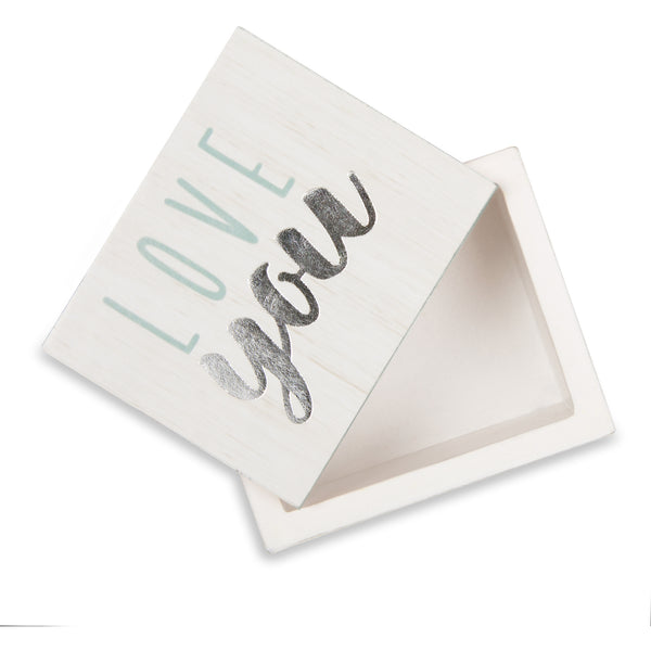 Pavilion Gift Company Love 2.25" X 1.2" X 1.5" MDF Trinket Box