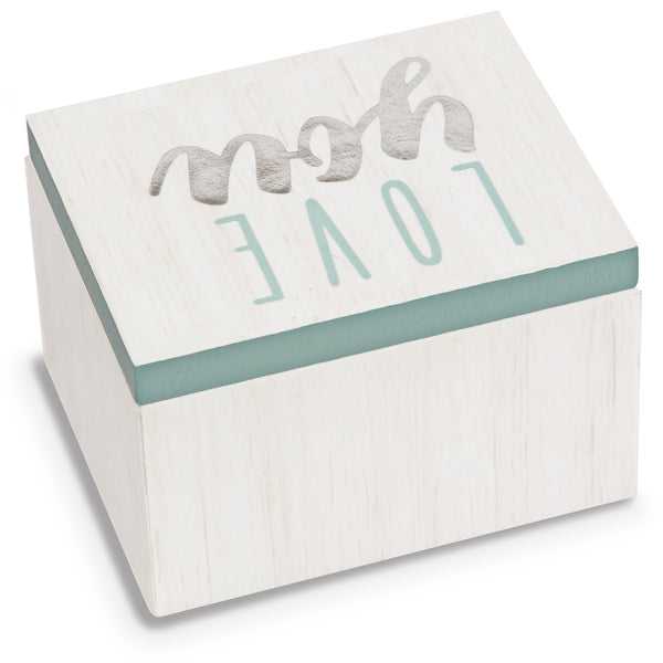 Pavilion Gift Company Love 2.25" X 1.2" X 1.5" MDF Trinket Box