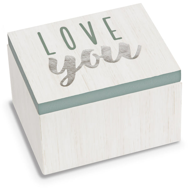 pavilion gift company Love 2.25" x 1.2" x 1.5" MDF Trinket Box