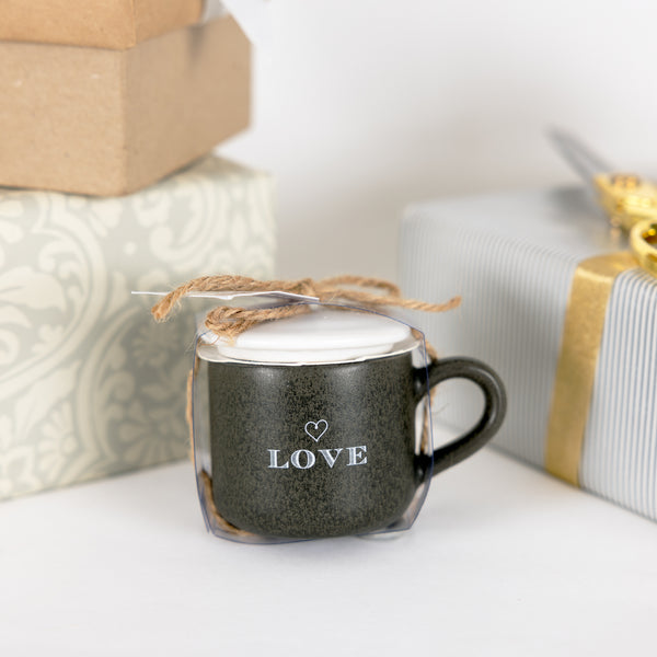 Pavilion Gift Company Love 2 Oz Mini Mug 100% Soy Wax Candle Scent: Tranquility