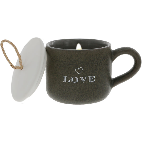 pavilion gift company Love 2 oz Mini Mug 100% Soy Wax Candle Scent: Tranquility