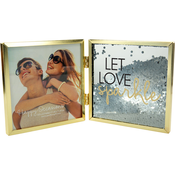 pavilion gift company Love 4.75" Hinged Sentiment Frame