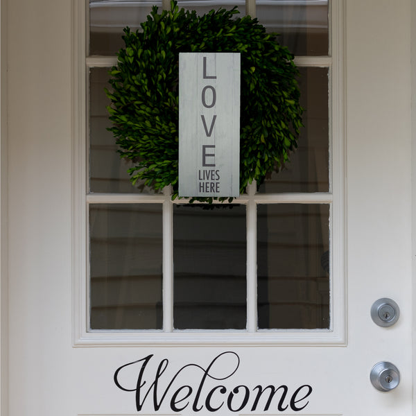 Pavilion Gift Company Love Lives Here 5" X 12" Plaque