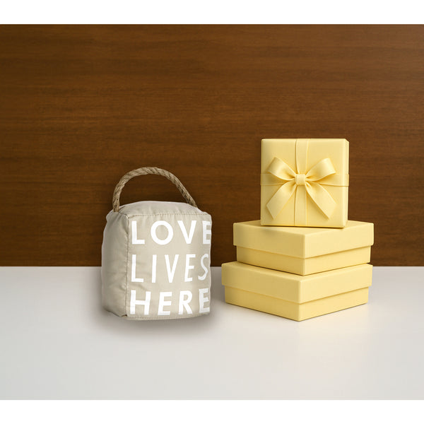 Pavilion Gift Company Love Lives Here 5" X 6" Door Stopper