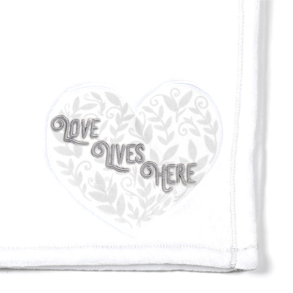 pavilion gift company Love Lives Here Vines - 50" x 60" Royal Plush Blanket