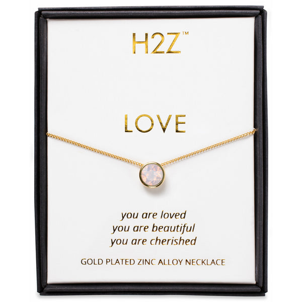 pavilion gift company Love Rose Water Opal 16"-17.5" Necklace