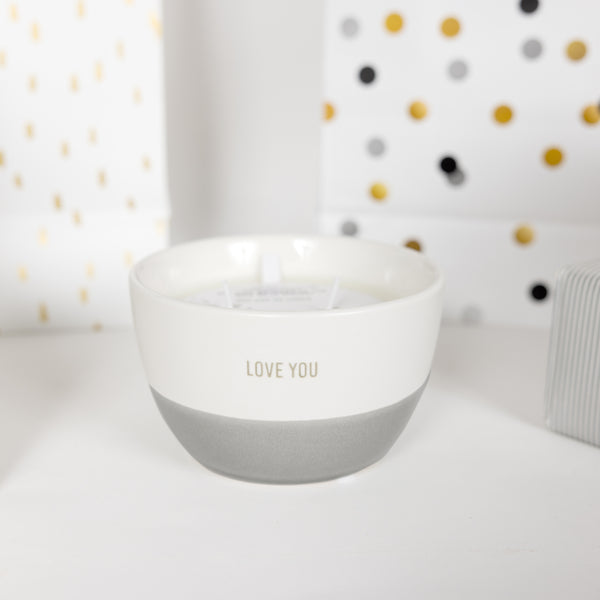 Pavilion Gift Company Love You 11 Oz - 100% Soy Wax Reveal Double Wick Candle Scent: Tranquility