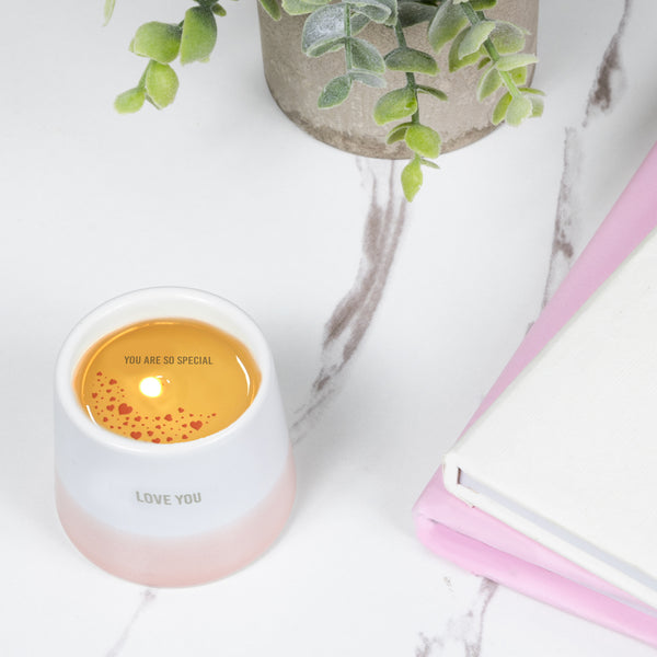 Pavilion Gift Company Love You 2 Oz - 100% Soy Wax Reveal Candle Scent: Tranquility