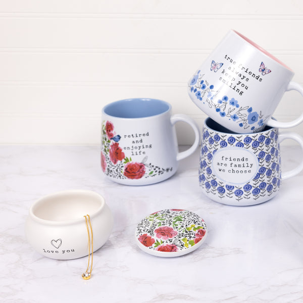 Pavilion Gift Company Love You 3.5" Ceramic Keepsake Box