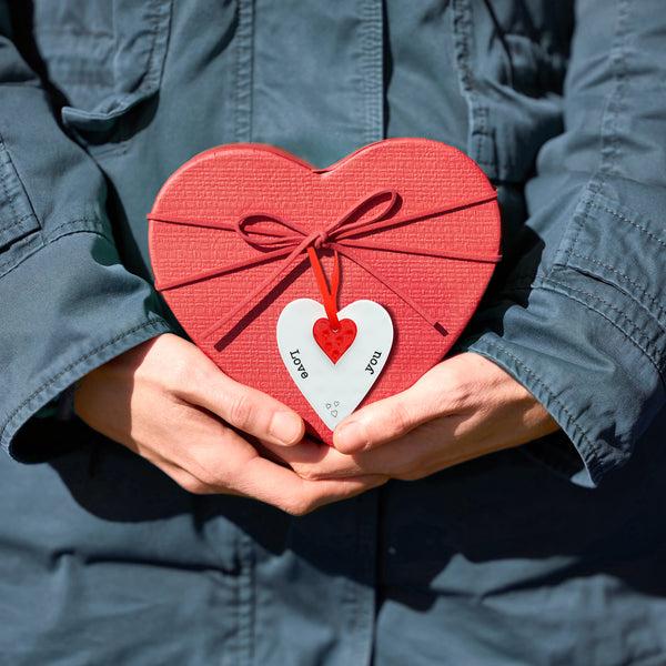 Pavilion Gift Company Love You 3" Ceramic Keepsake Heart Plaque