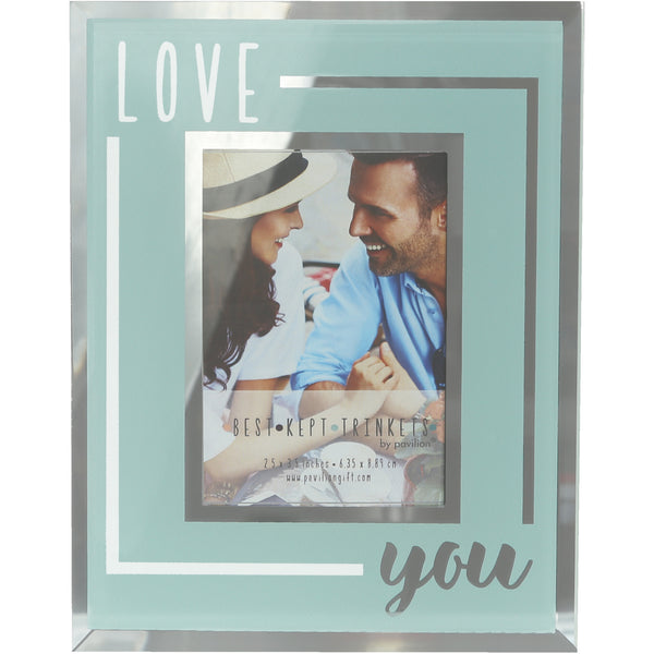 pavilion gift company Love You 4.75" X 6" Frame (Holds 2.5" X 3.5" Photo)