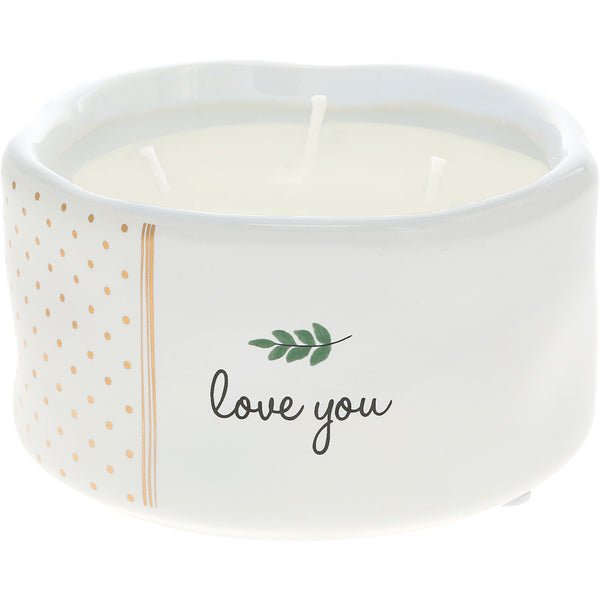 pavilion gift company Love You 8 oz - 100% Soy Wax Reveal Candle Scent: Tranquility
