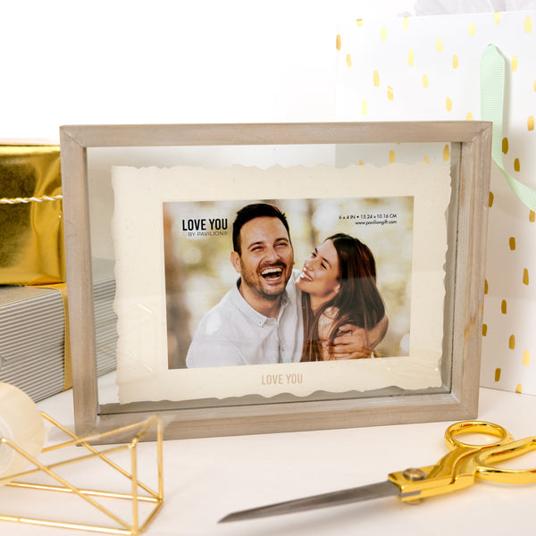 Pavilion Gift Company Love You 9.75" MDF Frame (Holds 6" X 4")
