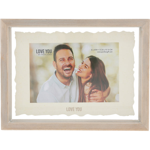 pavilion gift company Love You 9.75" MDF Frame (Holds 6" x 4")