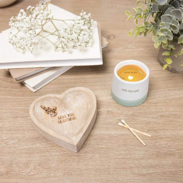 Pavilion Gift Company Love You Aunt 2 Oz - 100% Soy Wax Reveal Candle Scent: Tranquility