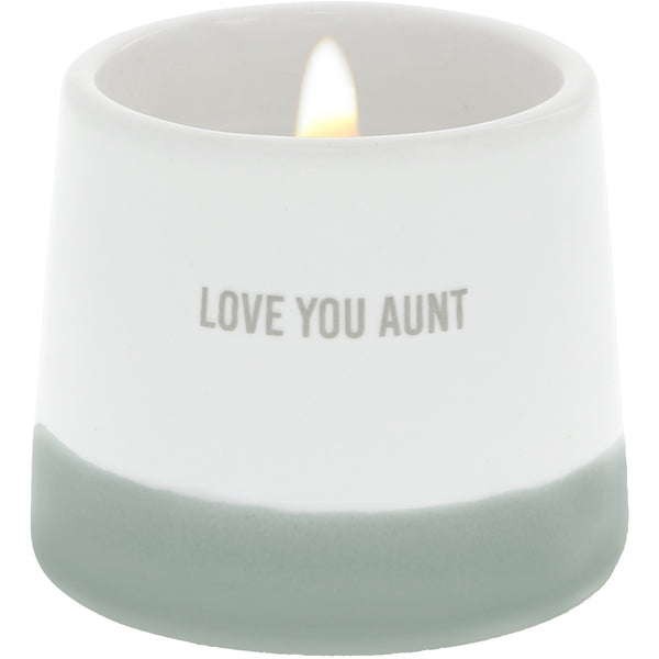 pavilion gift company Love You Aunt 2 oz - 100% Soy Wax Reveal Candle Scent: Tranquility