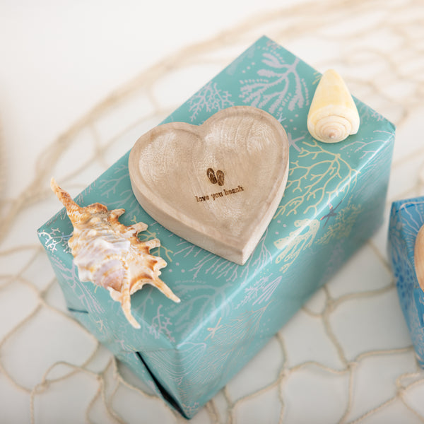 Pavilion Gift Company Love You Beach 4" Wood Keepsake Dish