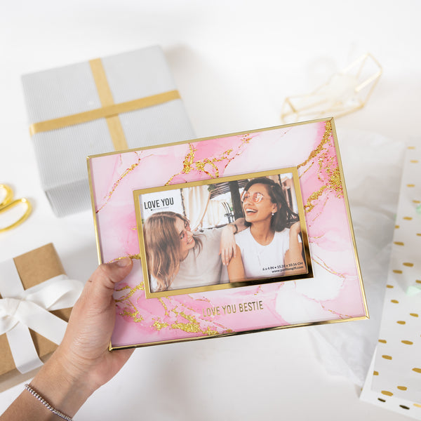 Pavilion Gift Company Love You Bestie 9.75" X 7.25" Frame (Holds 6" X 4" Photo)