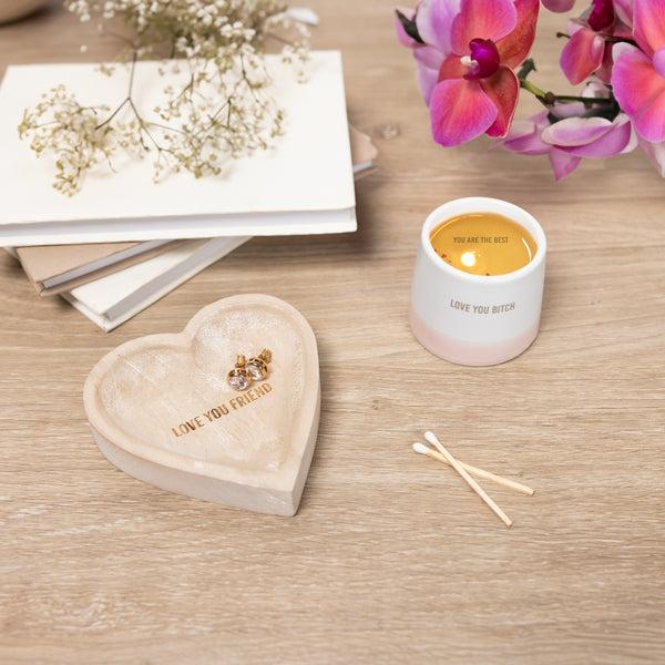 Pavilion Gift Company Love You Bitch 2 Oz - 100% Soy Wax Reveal Candle Scent: Tranquility