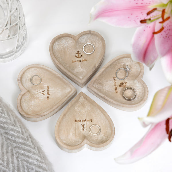 Pavilion Gift Company Love You Camp 4" Wood Keepsake Dish