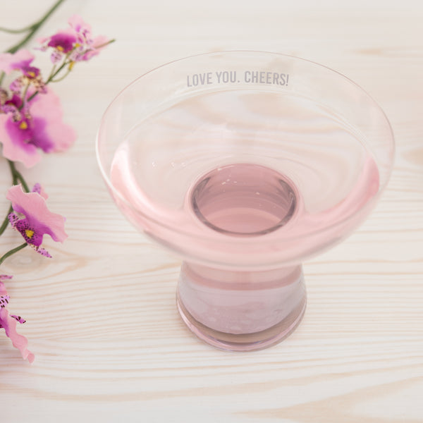 Pavilion Gift Company Love You. Cheers 15 Oz Cocktail Glass