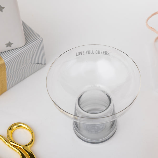 Pavilion Gift Company Love You. Cheers 15 Oz Cocktail Glass