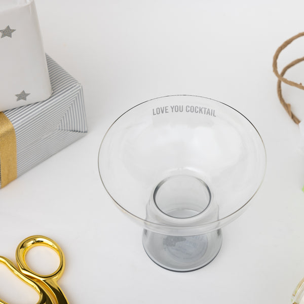 Pavilion Gift Company Love You Cocktail 15 Oz Cocktail Glass