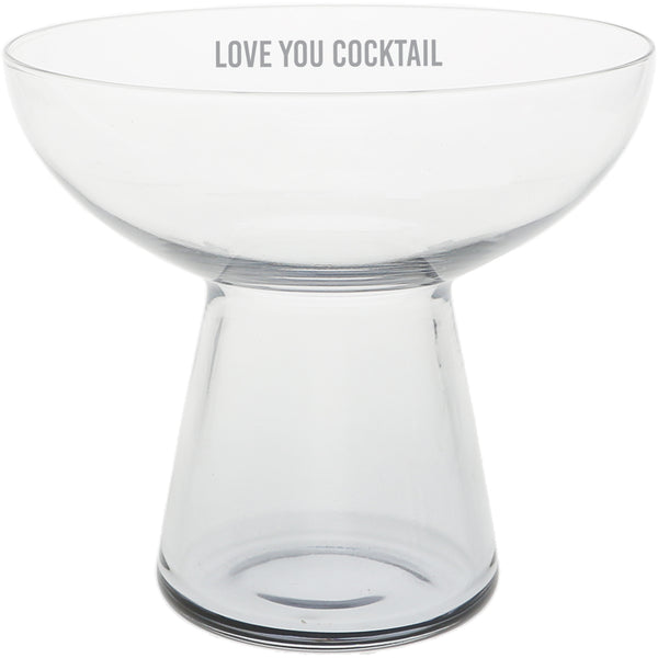 pavilion gift company Love You Cocktail 15 oz Cocktail Glass