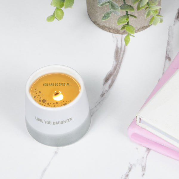 Pavilion Gift Company Love You Daughter 2 Oz - 100% Soy Wax Reveal Candle Scent: Tranquility
