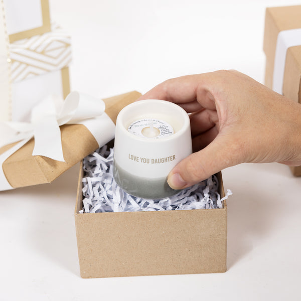 Pavilion Gift Company Love You Daughter 2 Oz - 100% Soy Wax Reveal Candle Scent: Tranquility
