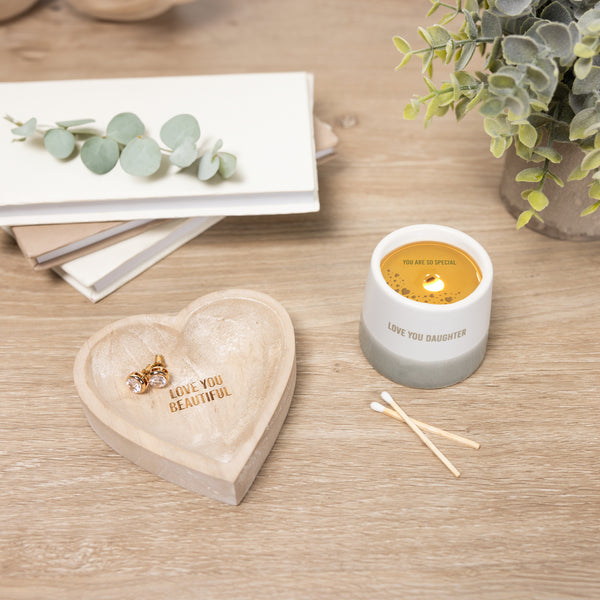 Pavilion Gift Company Love You Daughter 2 Oz - 100% Soy Wax Reveal Candle Scent: Tranquility