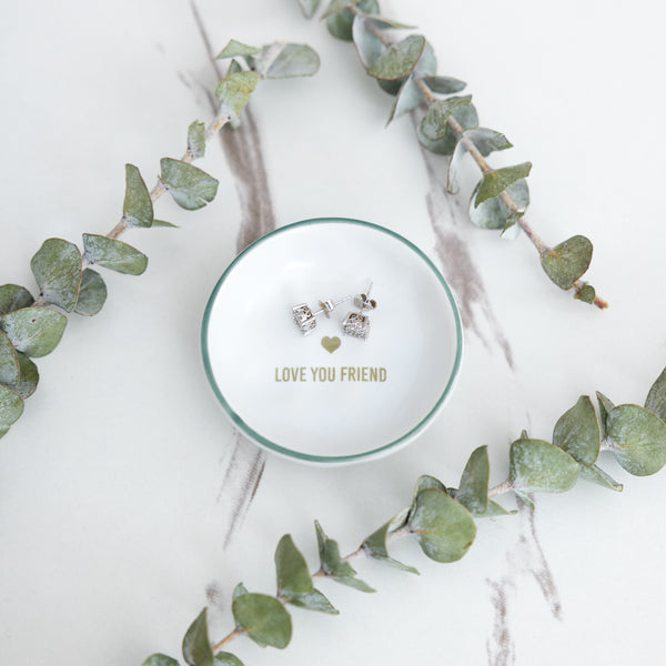 Pavilion Gift Company Love You Friend 2.5" Trinket Dish